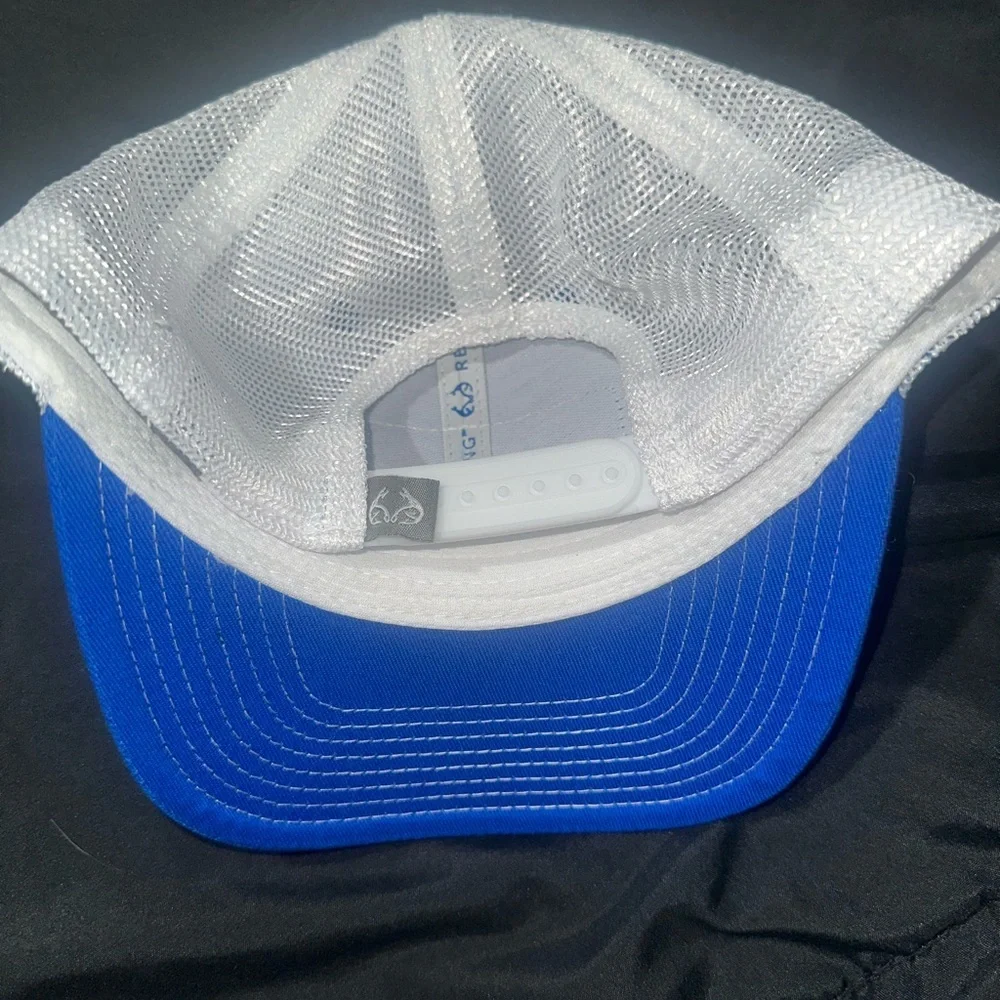 Blue REALTREE Fishing Hat with Patch - Picture 2 of 3